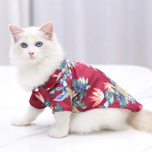 Hawaii Pet Dog Clothes for Small Dogs Cats Fashion Dogs